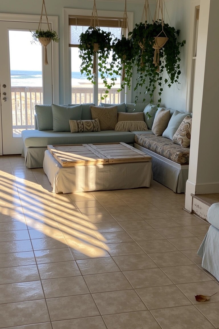 Hanging Plants Near Windows