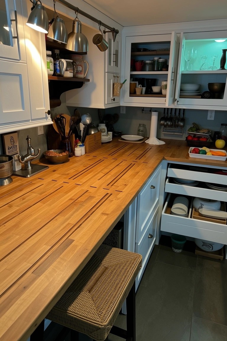 Wood Countertop Bar
