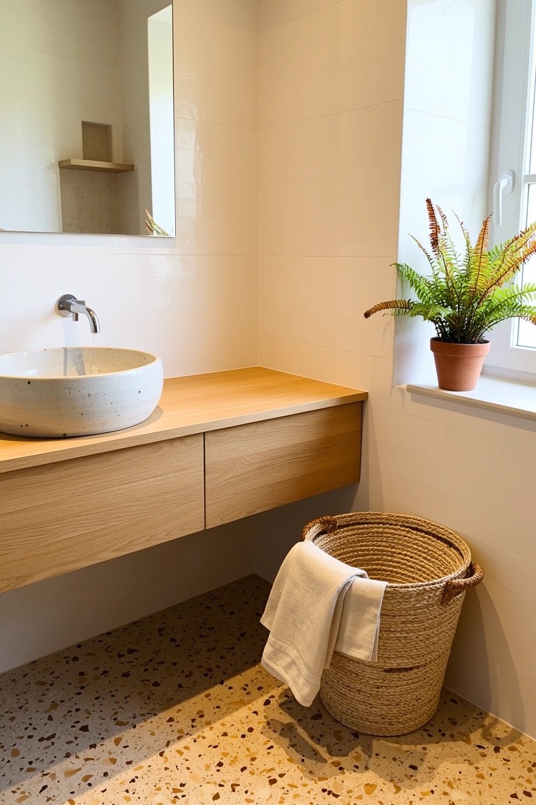 Light Wood Bathroom Vanity