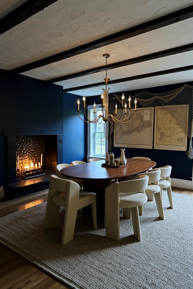Navy Blue Walls