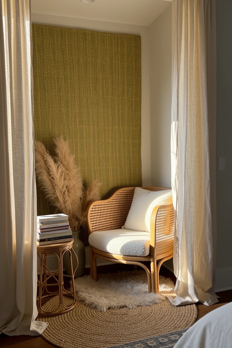 Cozy Rattan Chair Nook