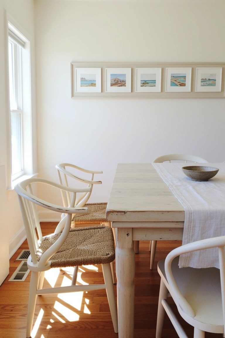 Simple White Dining Table