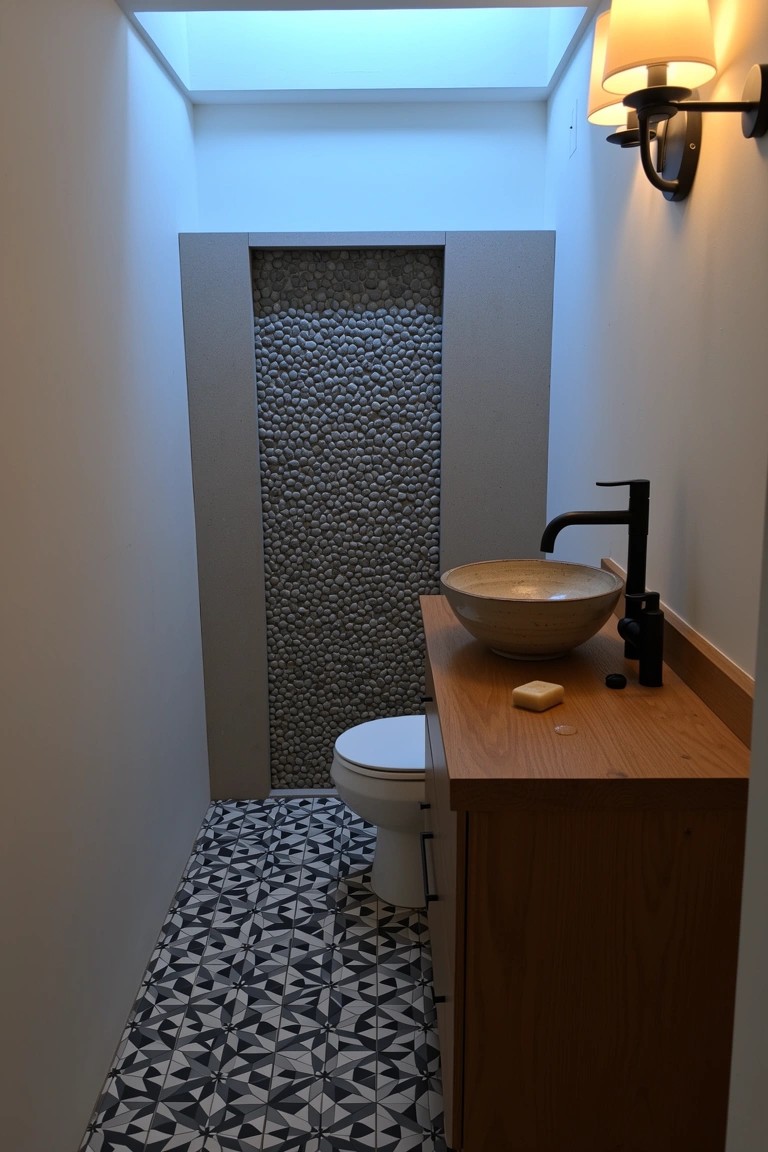 Pebble Tile Walls