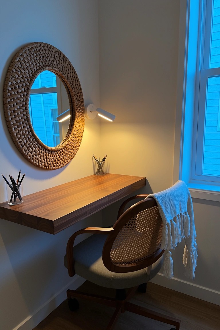 Corner Floating Desk