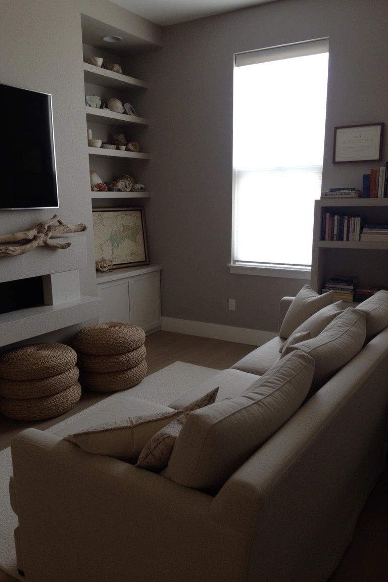 Seagrass Poufs for Casual Seating