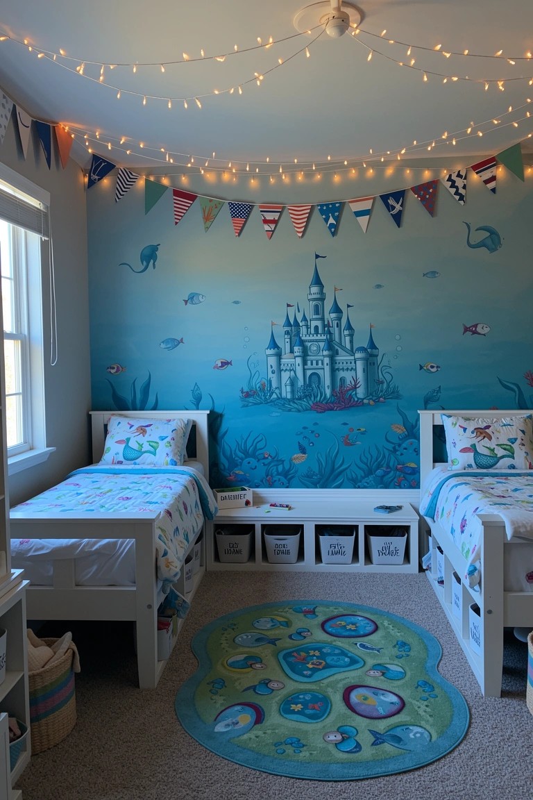 Underwater Castle Mural