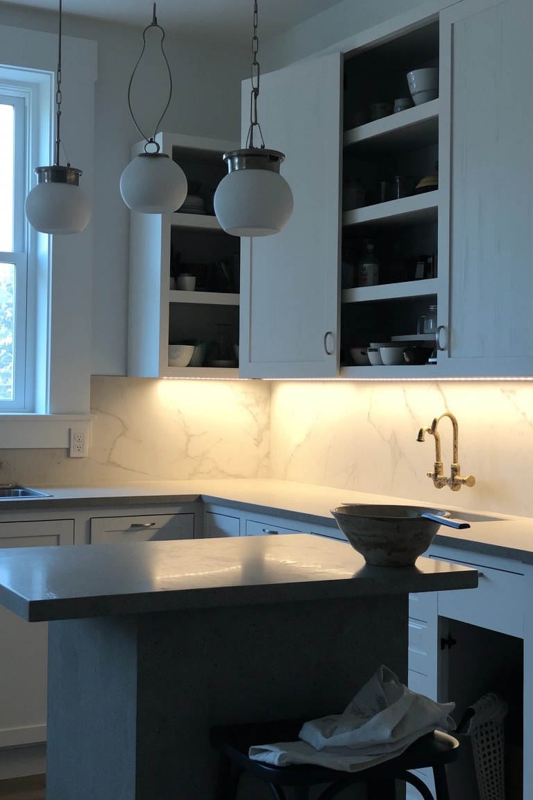 Globe Pendants in the Kitchen