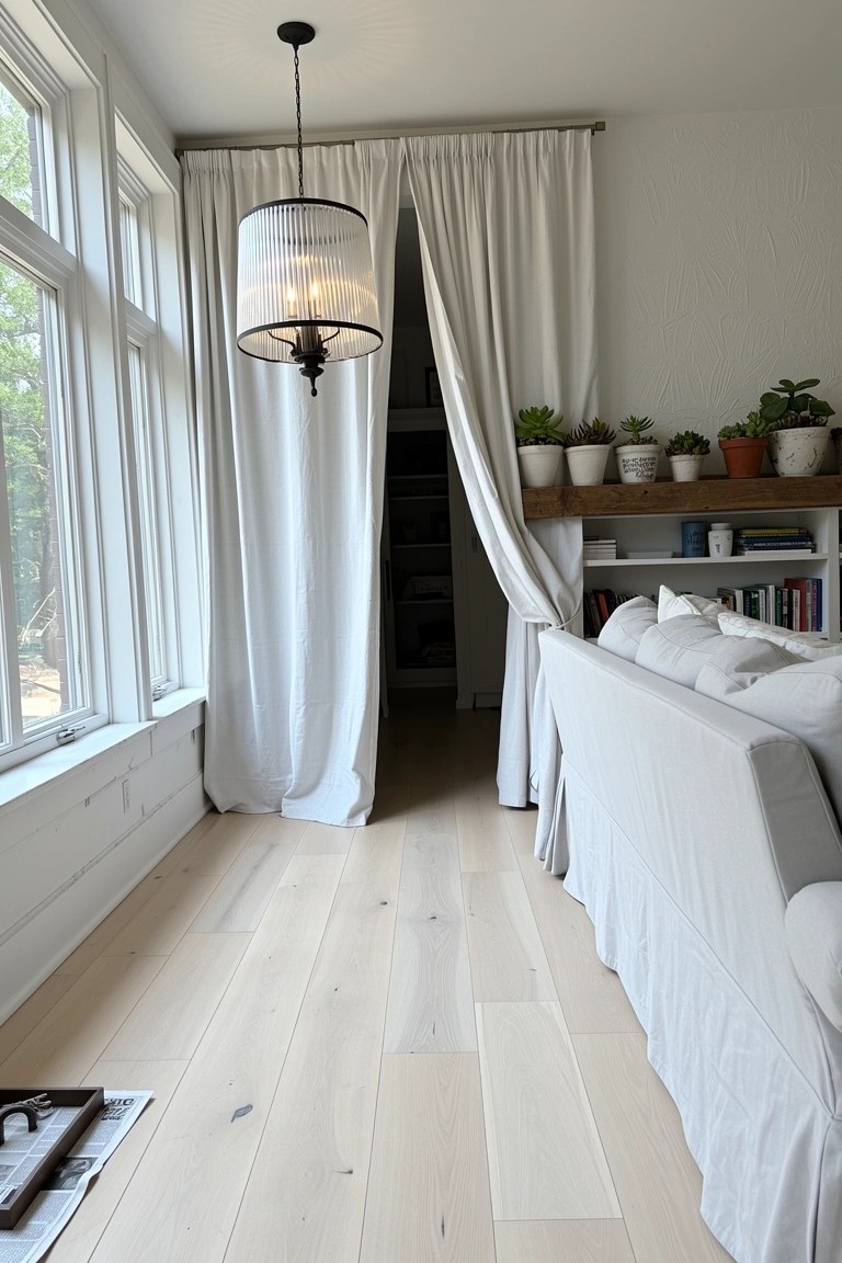 Sheer Curtains for Soft Room Dividers