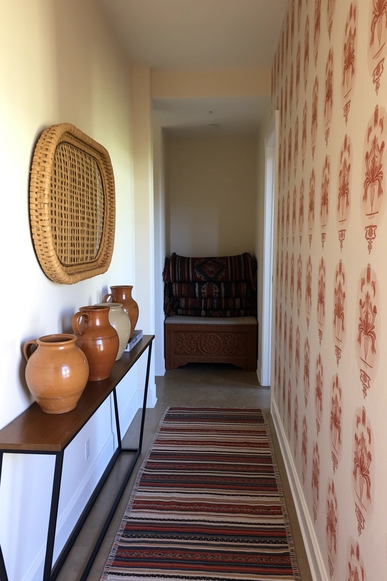 Hallway Console with Terracotta Pots