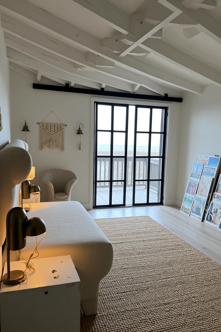 Floor-to-Ceiling Black Doors