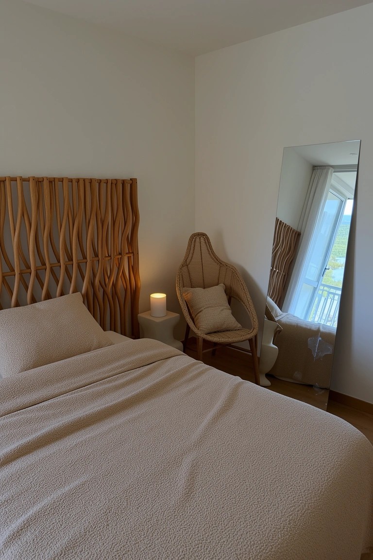 Slatted Wood Headboard