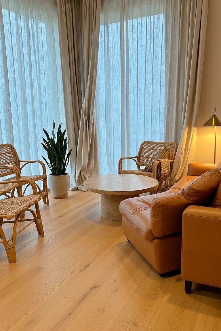 Rattan Armchairs in the Living Room