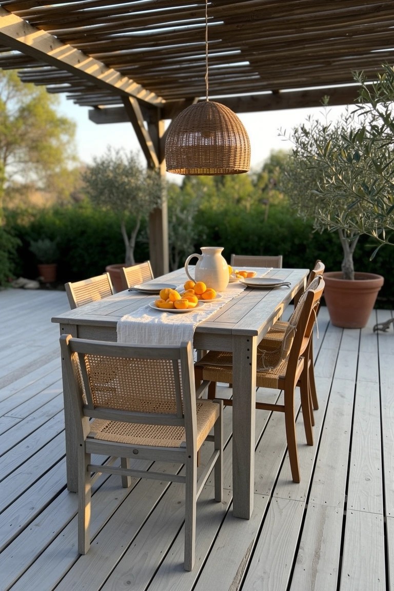 Dining Under the Pergola