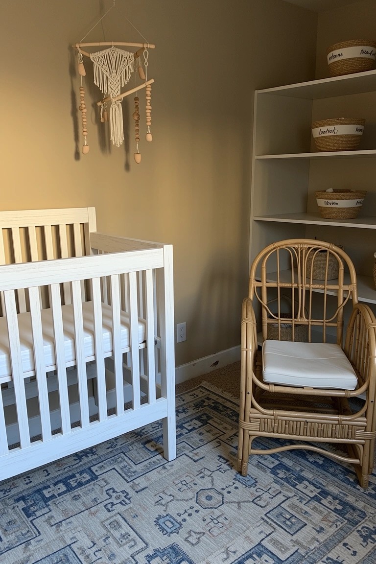 Rattan Chair in the Nursery