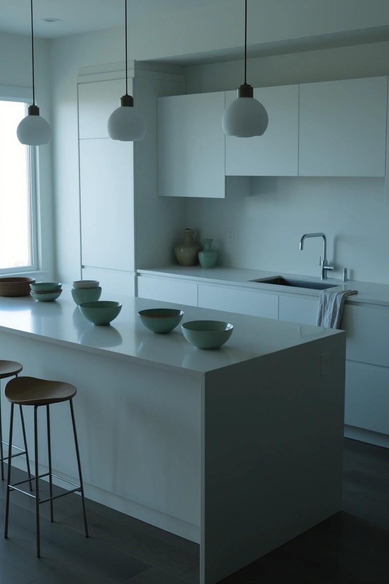 Bowls on the Kitchen Island