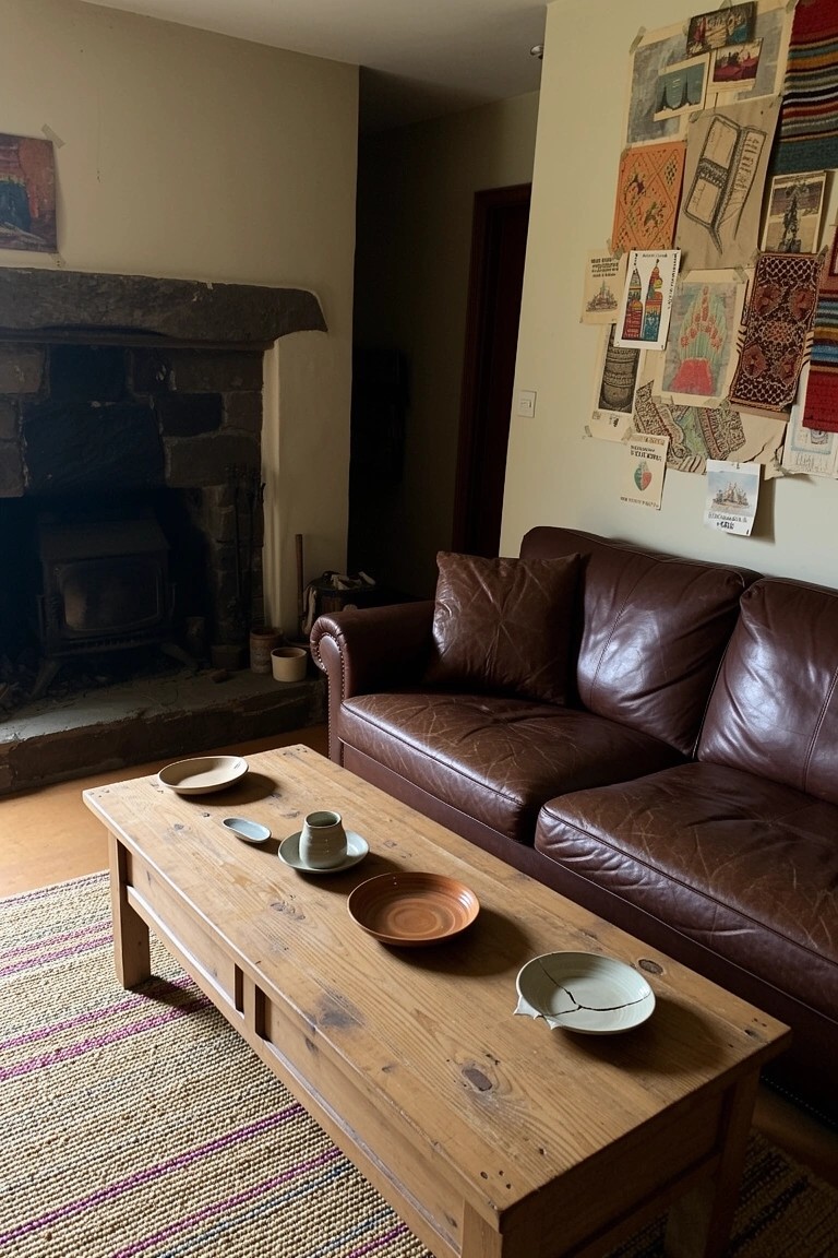 Coffee Table Pottery Displays