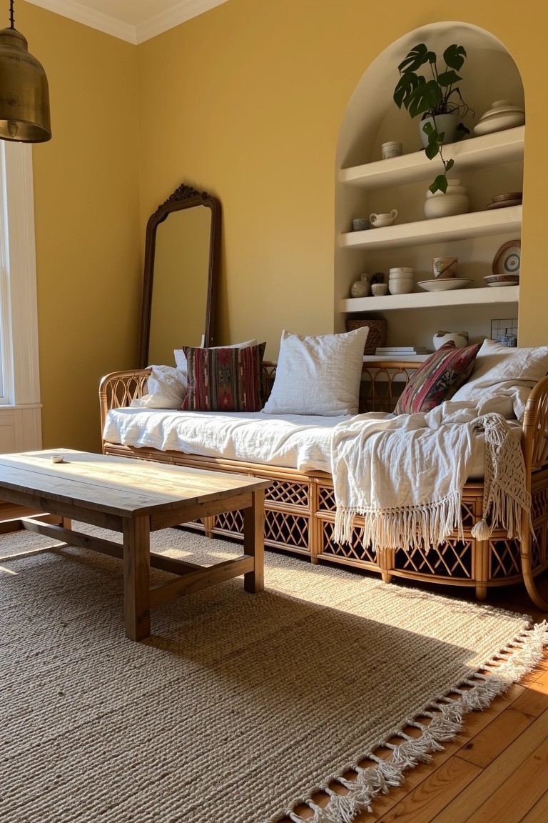 Cozy Rattan Daybed