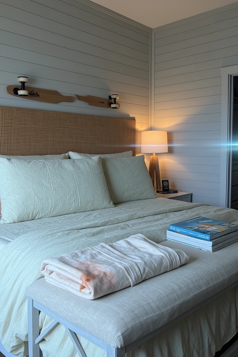 Oars on the Bedroom Wall