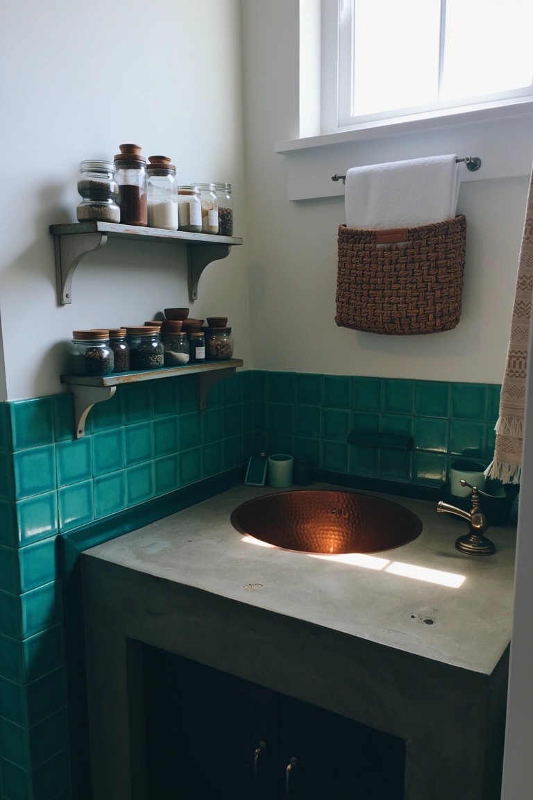 Turquoise Tile Walls