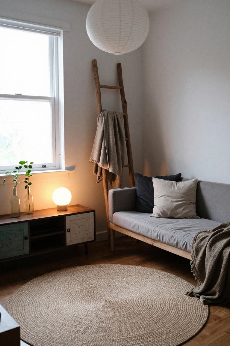 Boho Ladder for Casual Textile Display