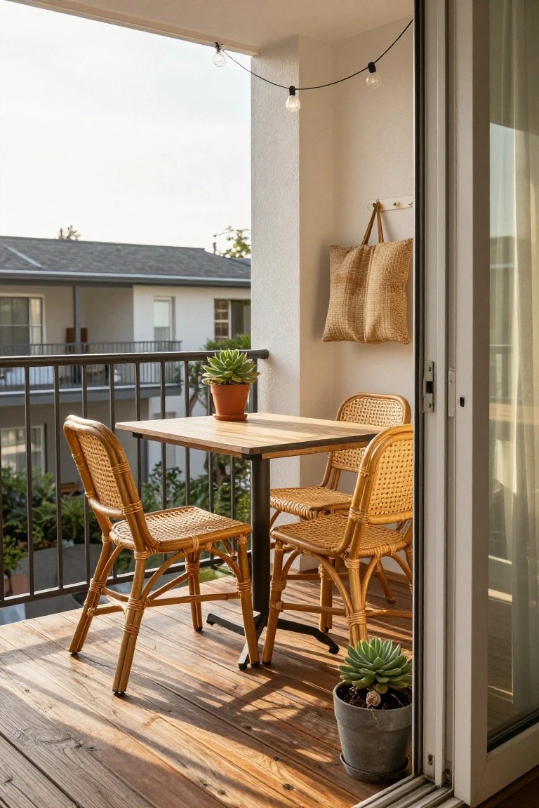 Balcony Dining in Small Spaces
