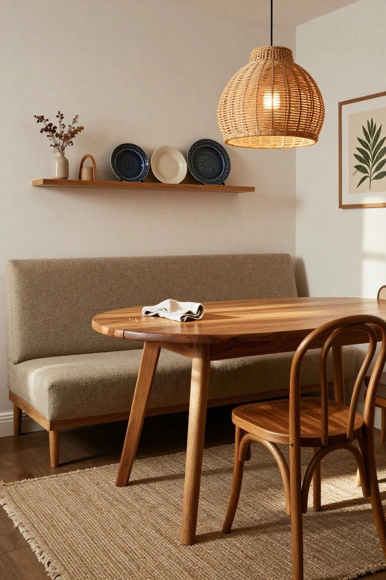 Bench Seating for Small Dining Spots