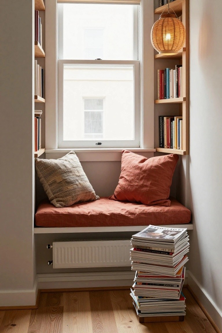 Built-In Window Seat Reading Nook