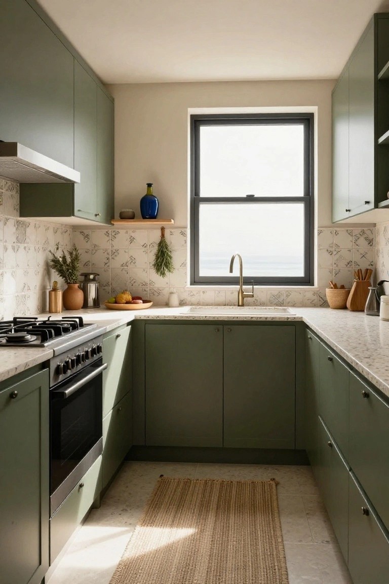 Sage Green Cabinets for a Relaxed Kitchen